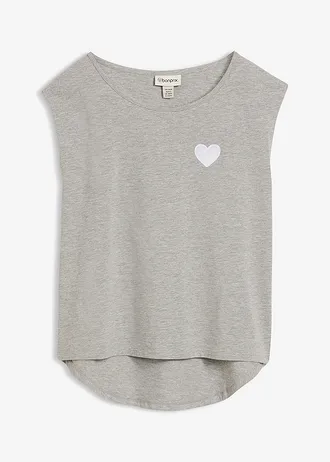 T-shirt fluide, plus long derrière