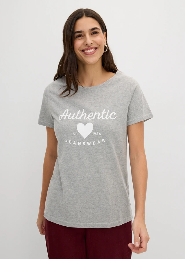 T-shirt • gris clair chiné imprimé • product-page.page-title-suffix