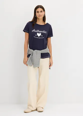 Tricou • bleumarin cu imprimeu • magazin bonprix