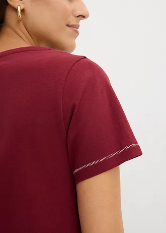 T-shirt • czerwony klonowy z nadrukiem • sklep bonprix