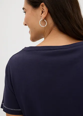 Póló • sötétkék/mintás • bonprix áruház