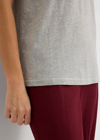 Tricou • gri deschis melanj, cu imprimeu • magazin bonprix