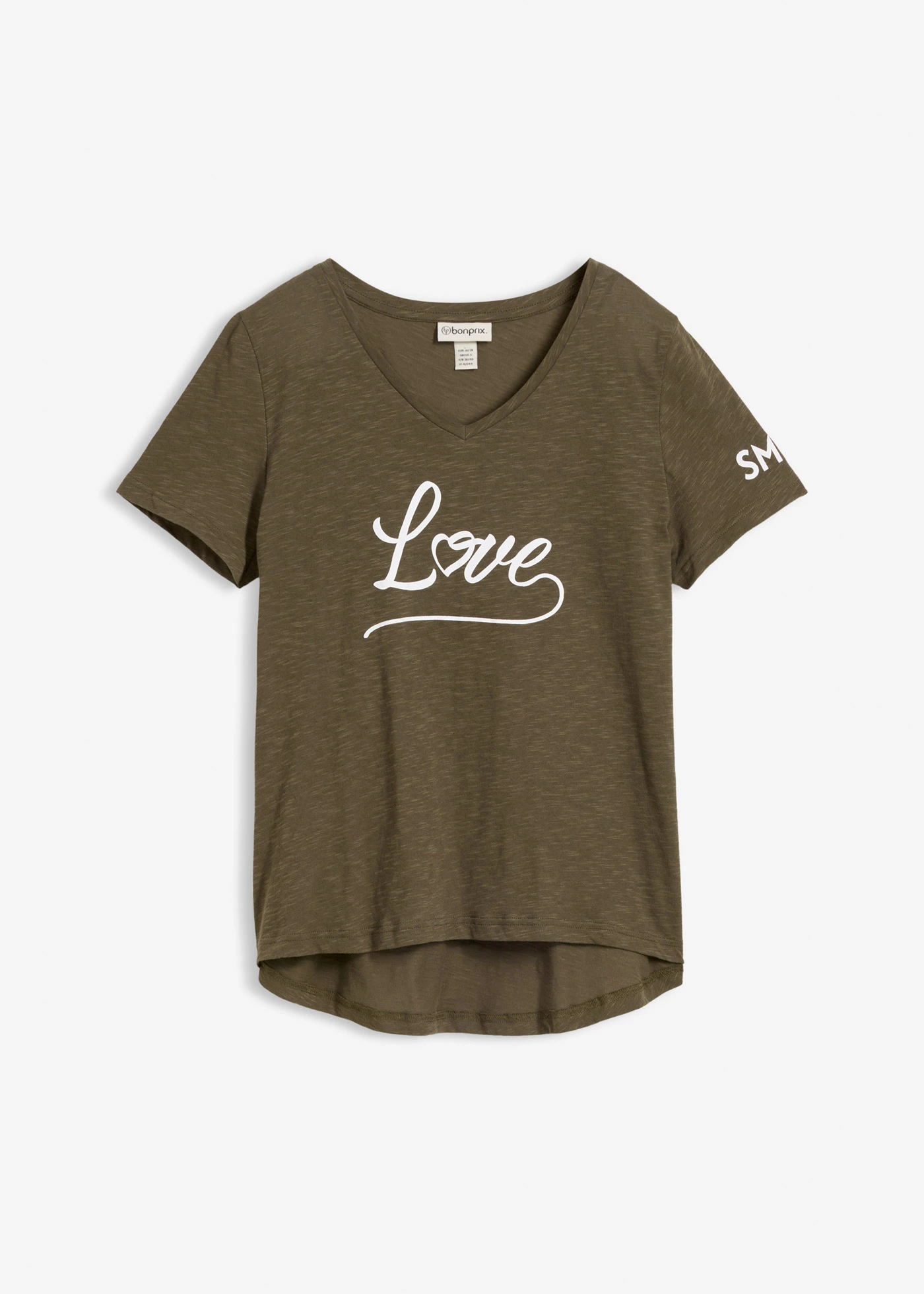 T-shirt à imprimé • olive foncé • Boutique bonprix