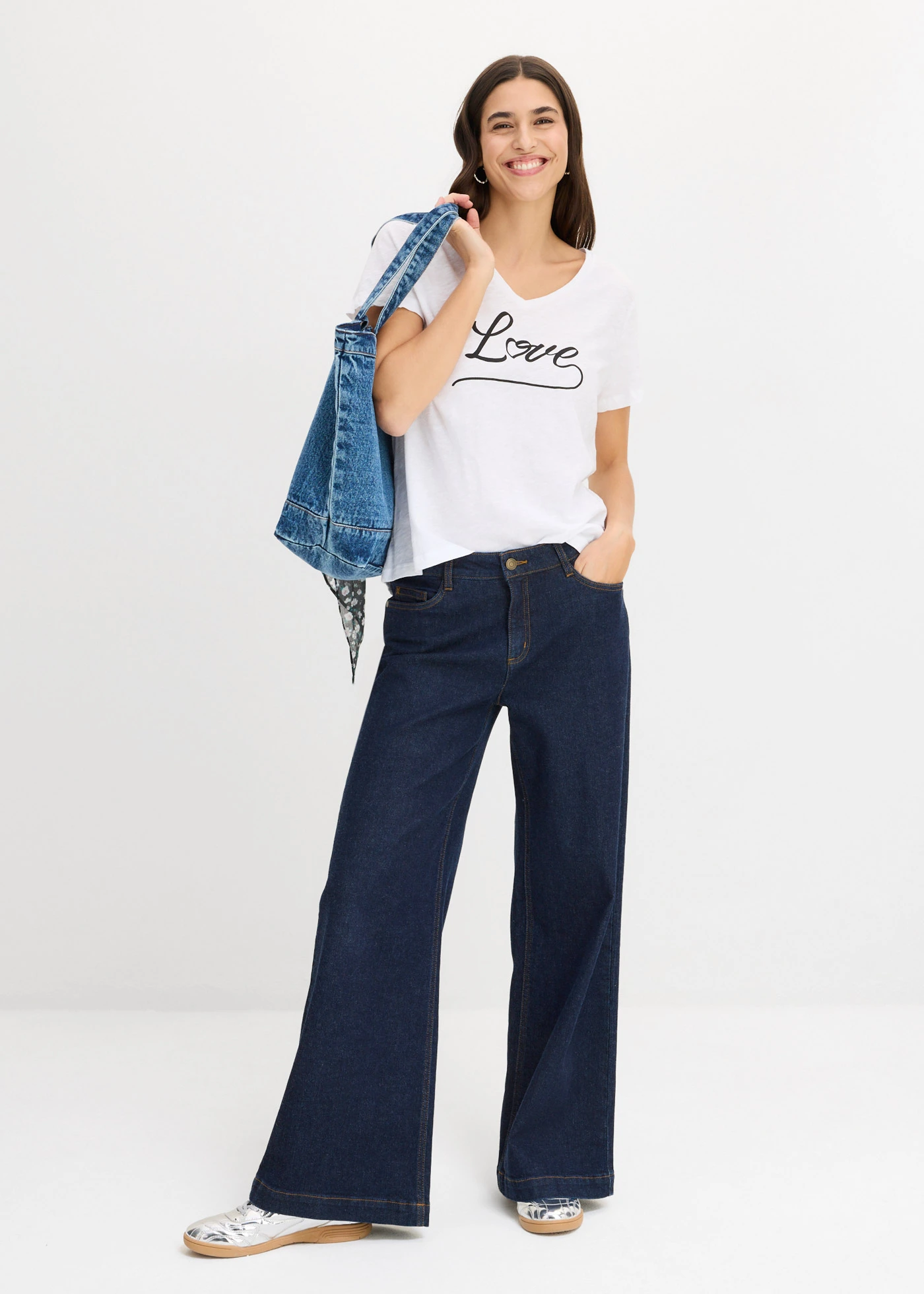 Tricou cu imprimeu • alb cu imprimeu • magazin bonprix