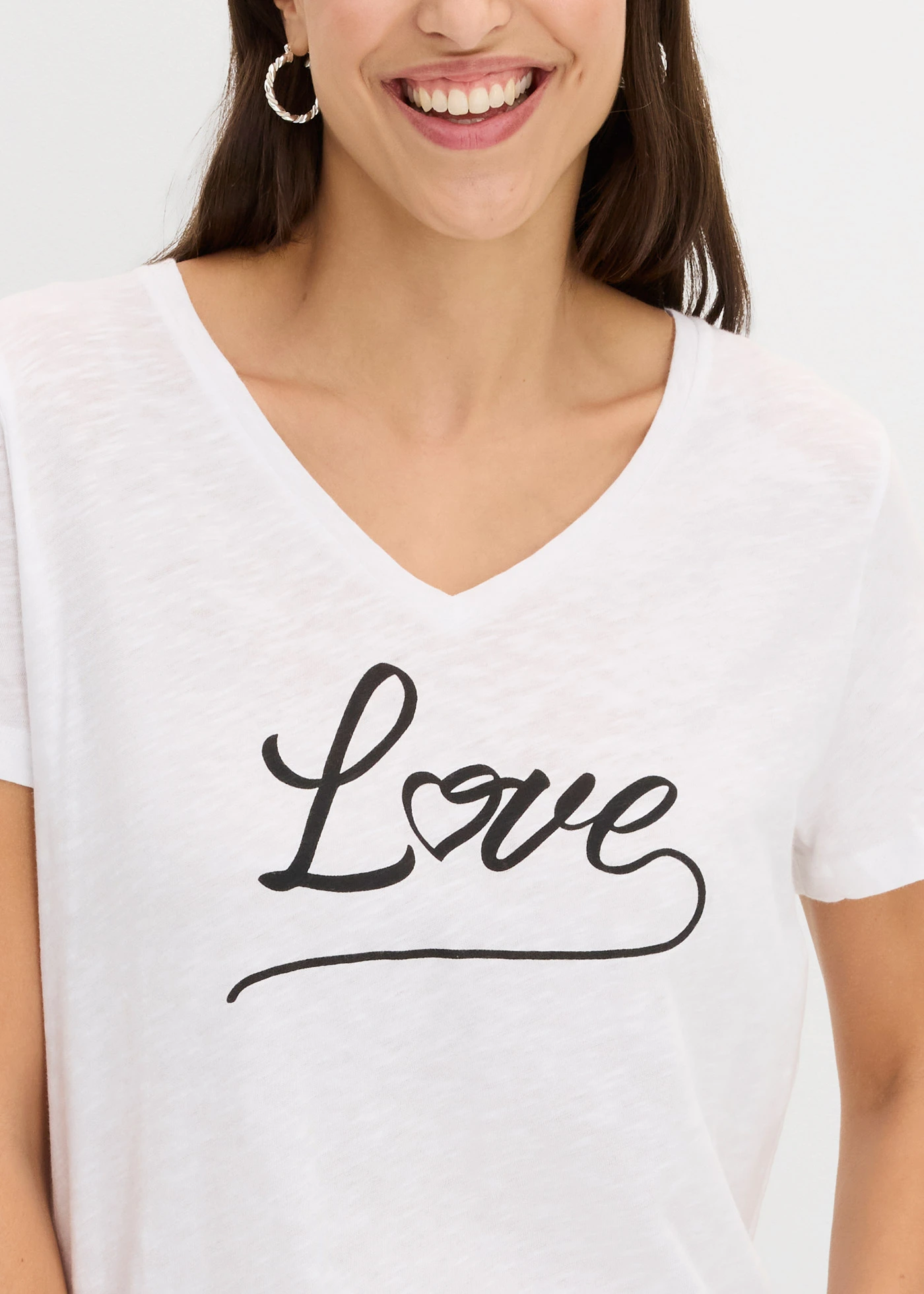 Tricou cu imprimeu • alb cu imprimeu • magazin bonprix