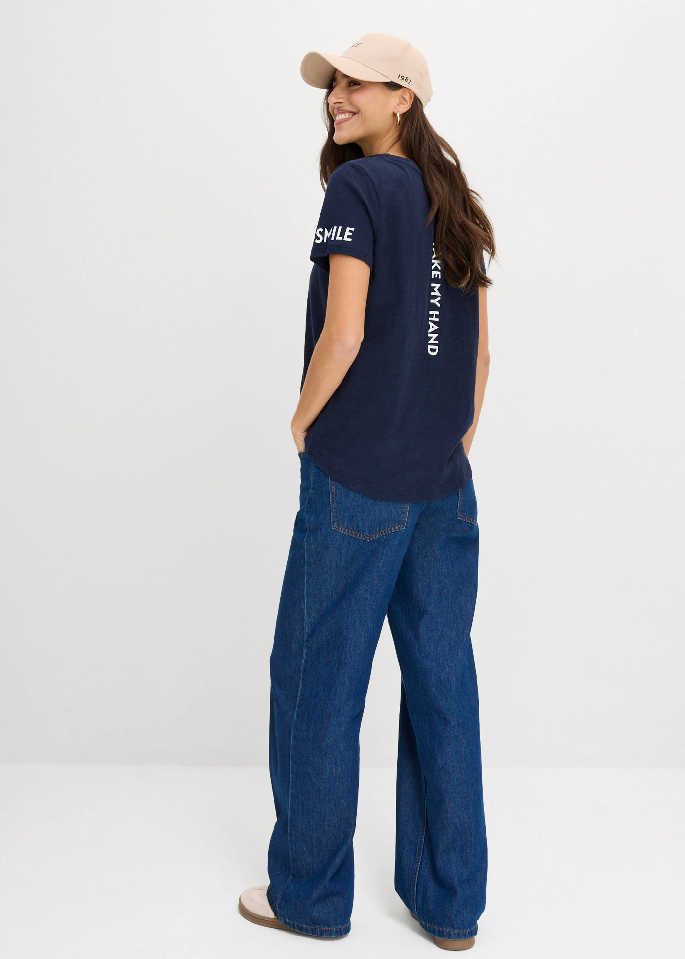 Tricou cu imprimeu • bleumarin cu imprimeu • magazin bonprix