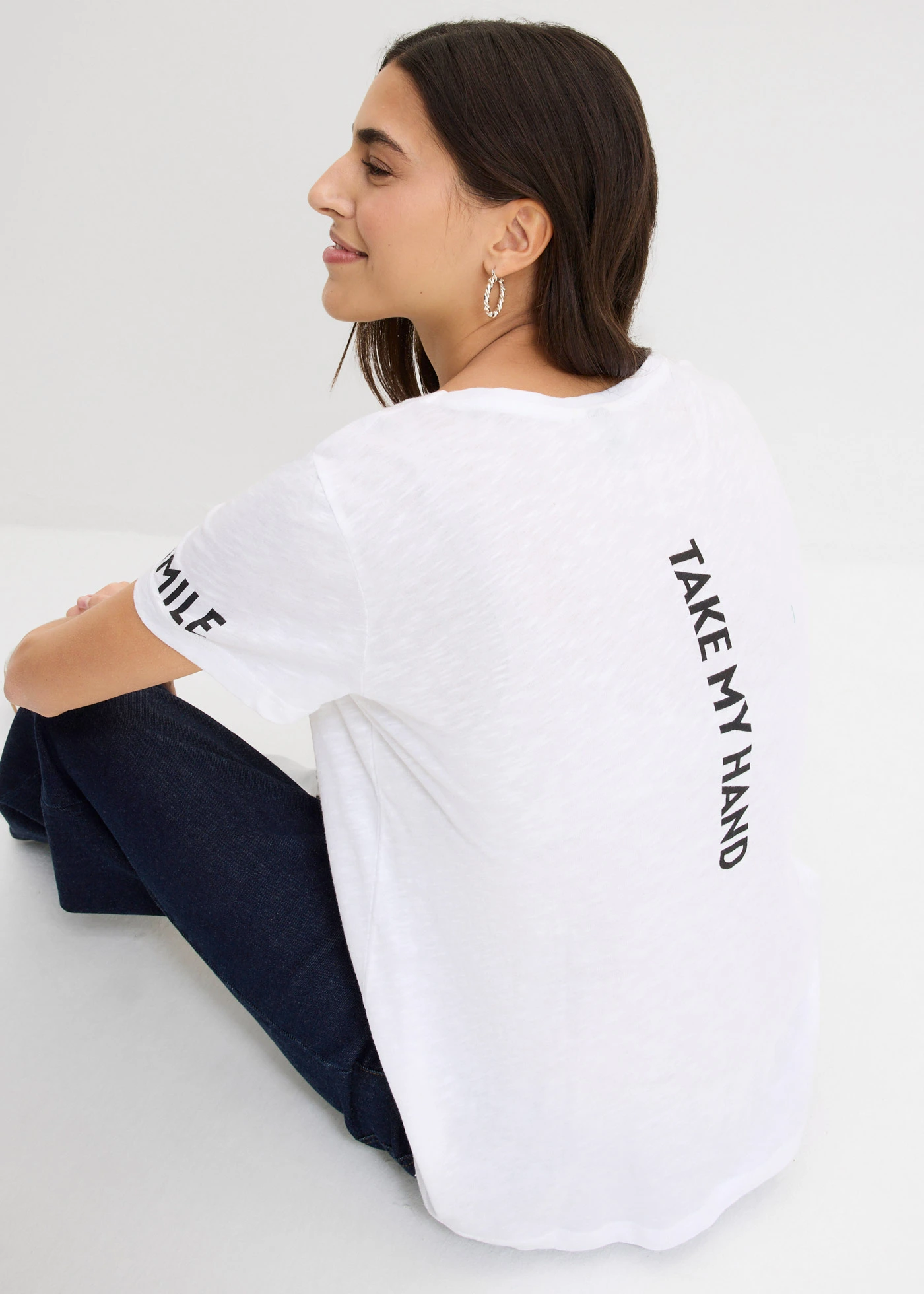 Tricou cu imprimeu • alb cu imprimeu • magazin bonprix