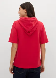 Hoodie van een katoenmix • rood • bonprix online shop