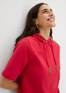 Hoodie van een katoenmix • rood • bonprix online shop