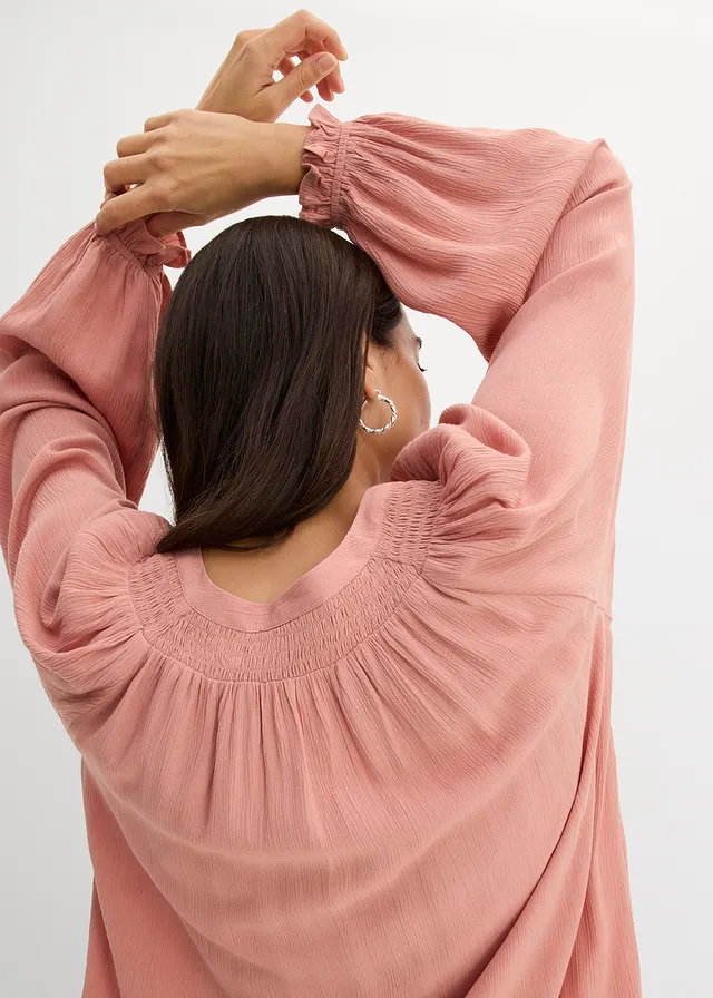 Tuniek van soepele viscose • poederbruin • product-page.page-title-suffix