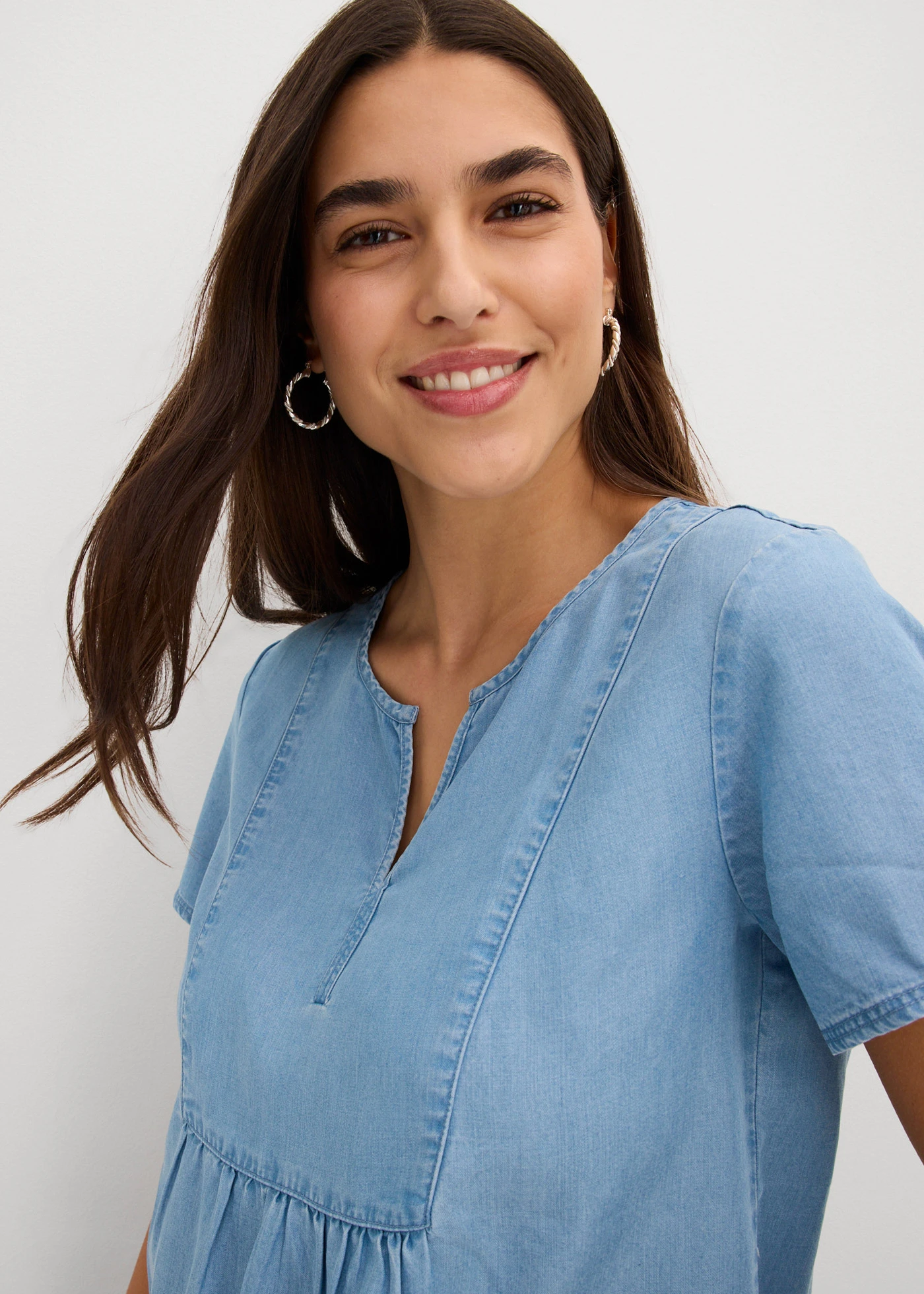 Tunique en jean • bleu clair denim • Boutique bonprix