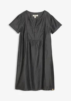 Robe en lyocell, Couleur: noir denim