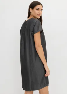 Robe en lyocell, Couleur: noir denim