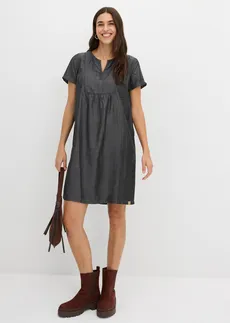 Robe en lyocell, Couleur: noir denim