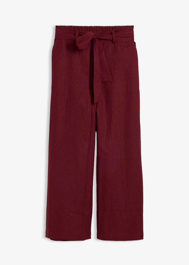 Culotte in een lichte linnenmix