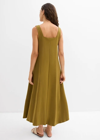 Jersey jurk van puur biologisch katoen • natuurgroen • bonprix online shop