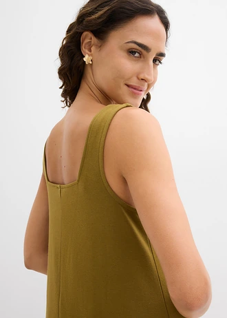 Jersey jurk van puur biologisch katoen • natuurgroen • bonprix online shop