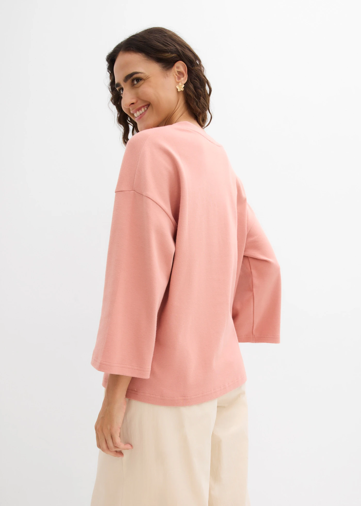 Tricou din bumbac organic 100% • maro pudrat • magazin bonprix