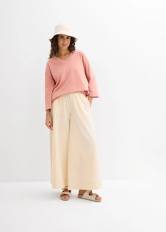 T-shirt 100% coton, Couleur: marron poudré