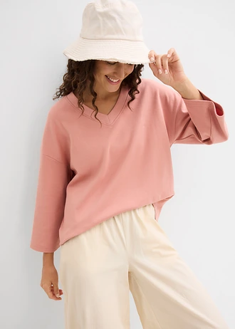 Tricou din bumbac organic 100% • maro pudrat • magazin bonprix