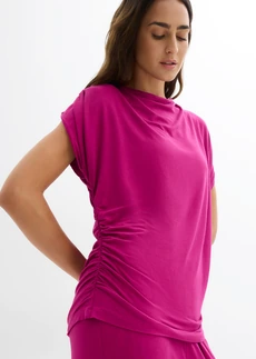 Tričko a kalhoty (2dílná souprava) z viskózové směsi • fuchsiově pink • bonprix obchod