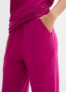 Bluză și pantaloni din amestec de viscoză (set/2 piese) • pink-fucsia • magazin bonprix