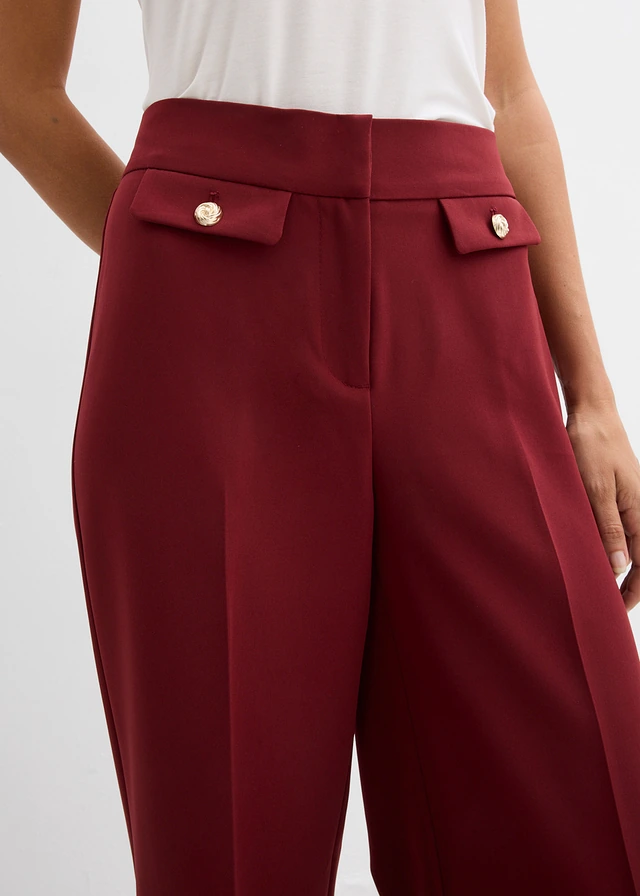 Pantalon large à pinces • rouge rubis • product-page.page-title-suffix