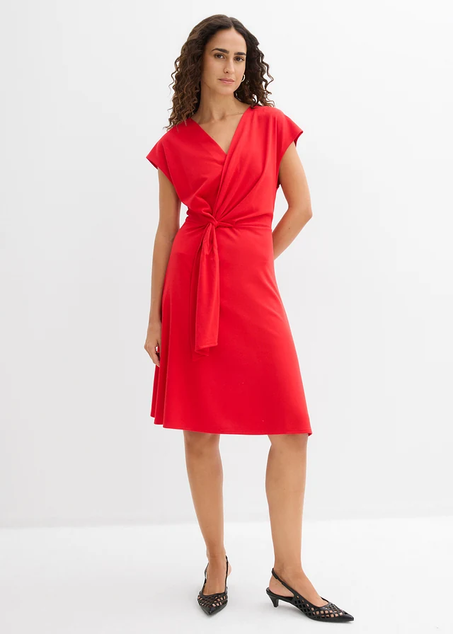 Midi jurk van Punto di Roma • aardbeirood • product-page.page-title-suffix
