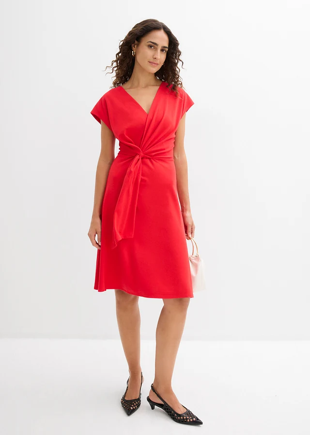 Midi jurk van Punto di Roma • aardbeirood • product-page.page-title-suffix