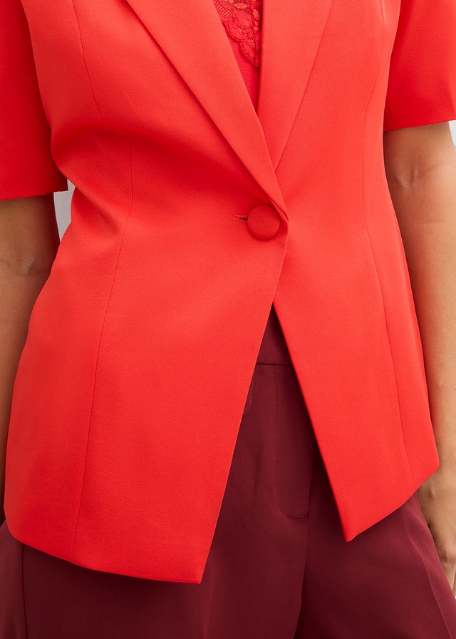 Zandloper blazer • aardbeirood • product-page.page-title-suffix