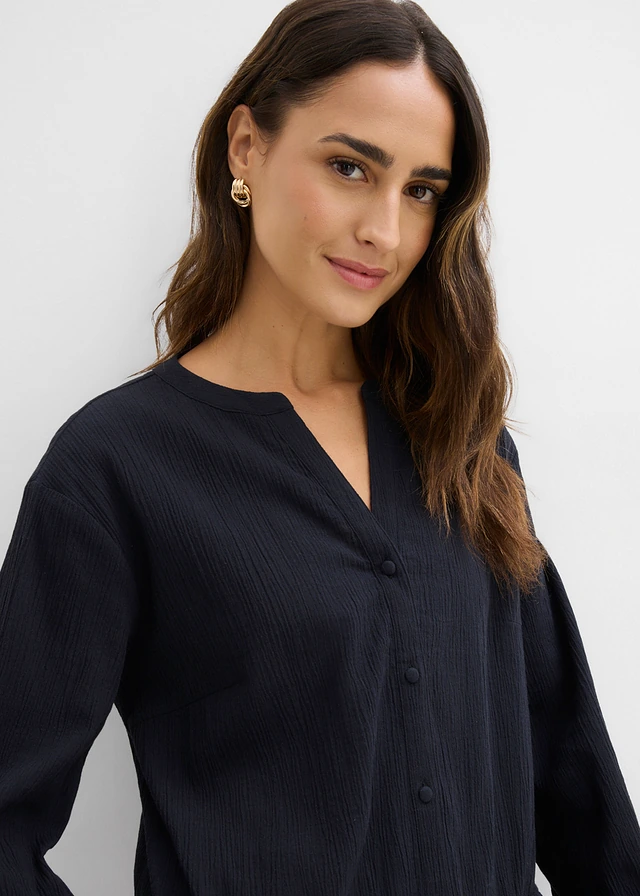 Blouse à effet froissé • noir • product-page.page-title-suffix