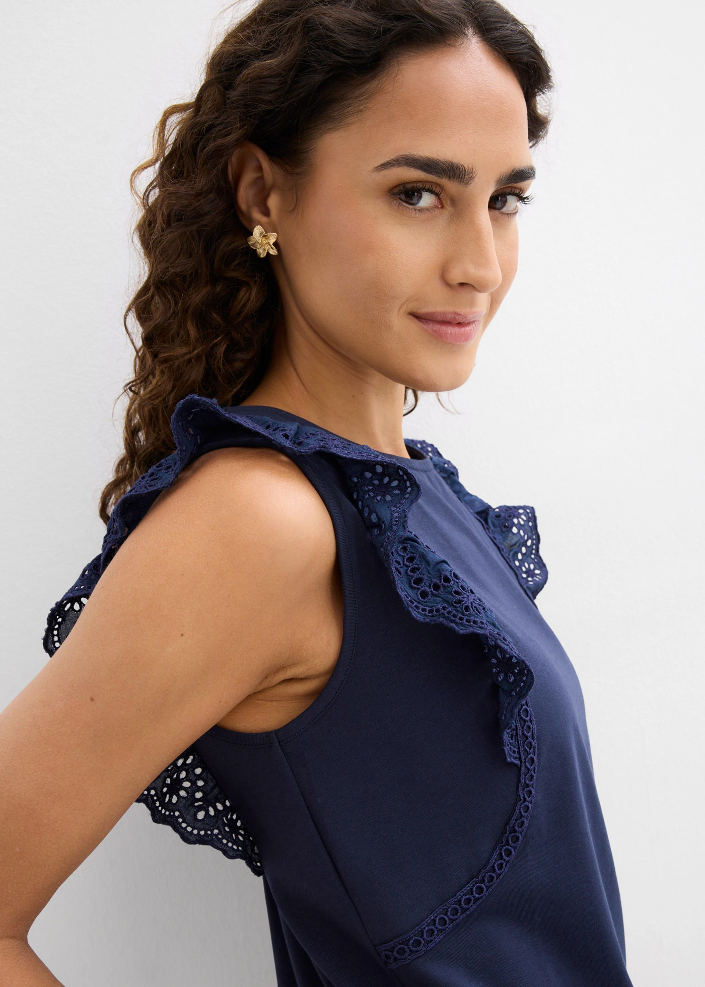 Top din mix de bumbac • bleumarin • magazin bonprix