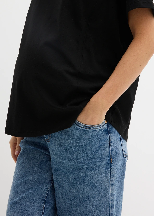 T-shirt de grossesse avec fonction d’allaitement discrète • noir • product-page.page-title-suffix
