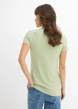 T-shirt de grossesse et d’allaitement en coton • vert pâle • Boutique bonprix