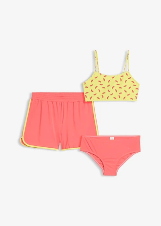 Bikiny a šortky (3dílná souprava)