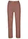 7/8 slim fit broek, high waist, Kleur: kastanjebruin