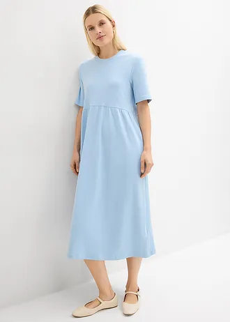 Rochie de jerse din bumbac 100% • bleu • magazin bonprix