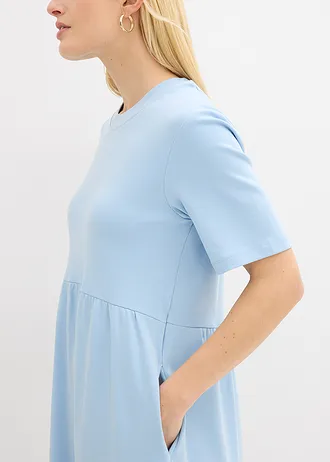 Rochie de jerse din bumbac 100% • bleu • magazin bonprix