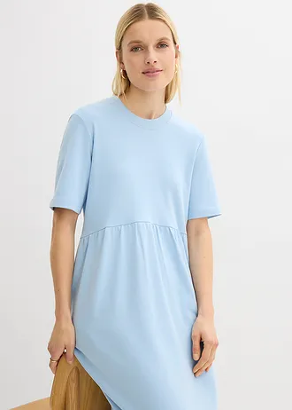 Rochie de jerse din bumbac 100% • bleu • magazin bonprix