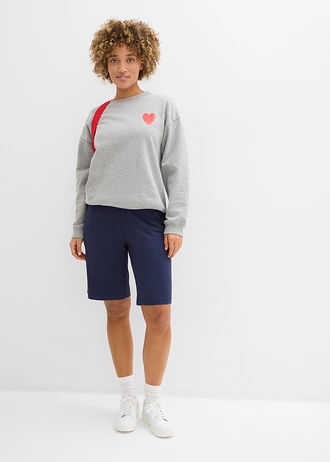 Jersey bermuda, Kleur: donkerblauw