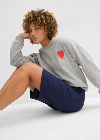 Jersey bermuda • donkerblauw • bonprix online shop