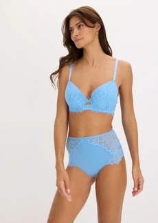 Voorgevormde bh met oriëntaals kant, Kleur: babyblauw