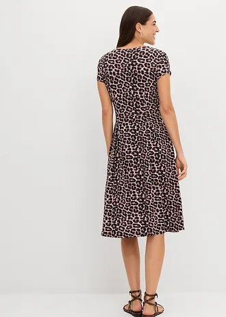 Rochie din jerse cu imprimeu leo • imprimat leo • magazin bonprix