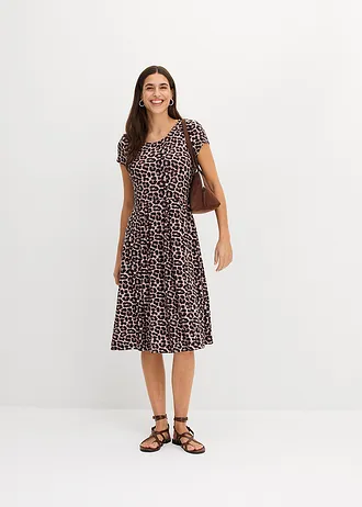 Žerzejové šaty s leopardím potiskem • s leopardím potiskem • bonprix obchod
