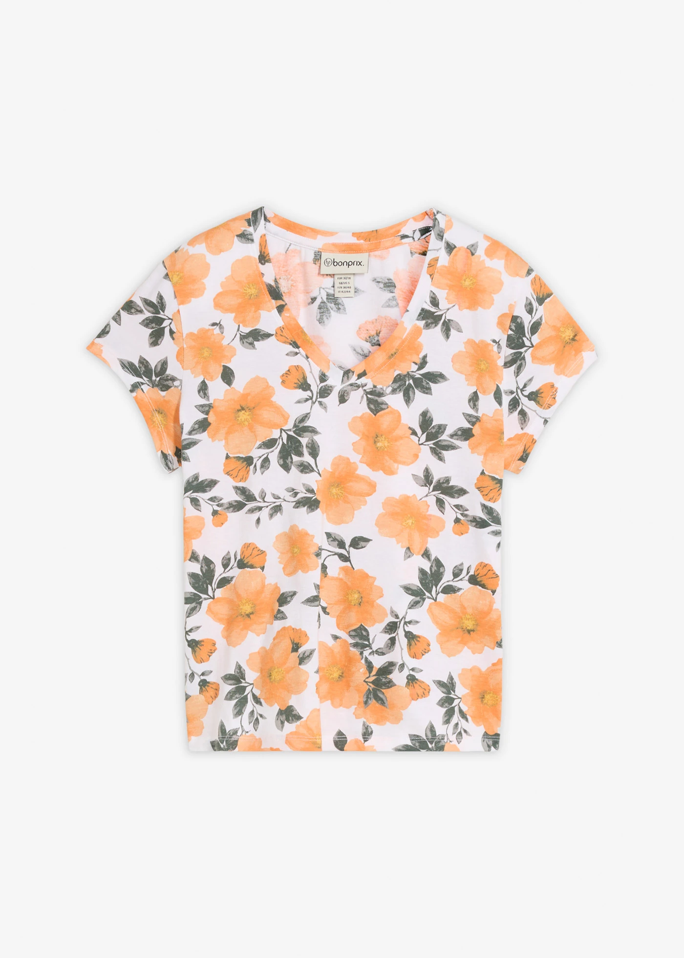 T-shirt z czystej bawełny • biały • sklep bonprix