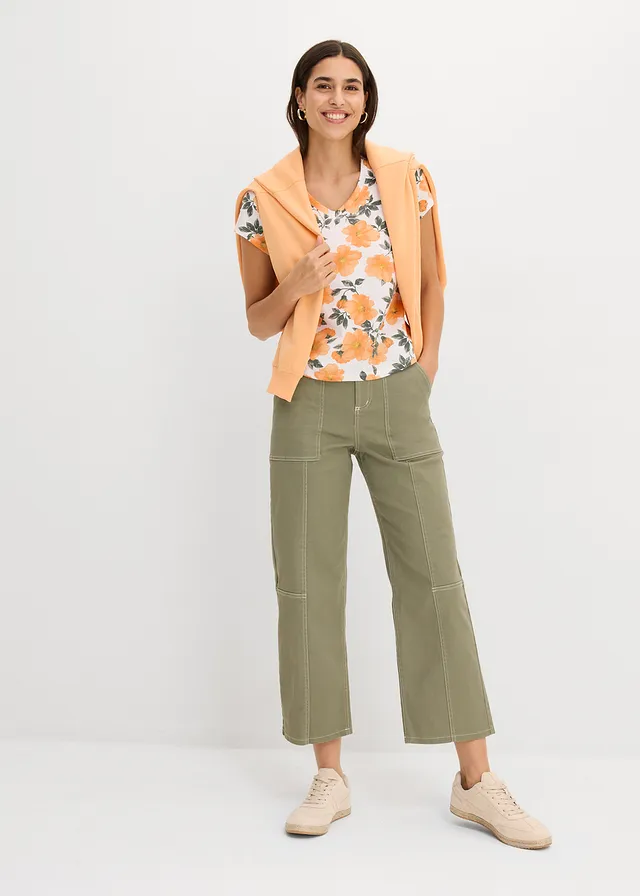 T-shirt 100% coton, Couleur: blanc imprimé