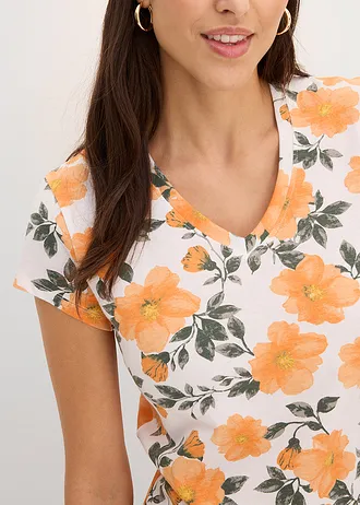 Tricou din bumbac 100% • alb • magazin bonprix