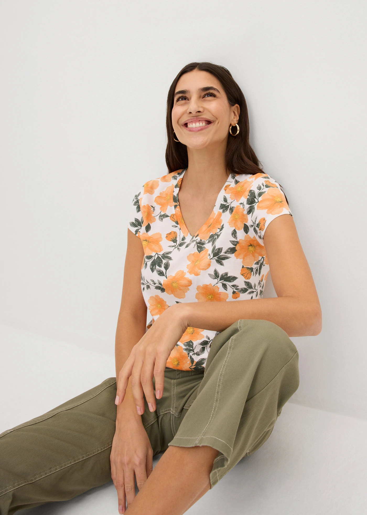 Tricou din bumbac 100% • alb • magazin bonprix