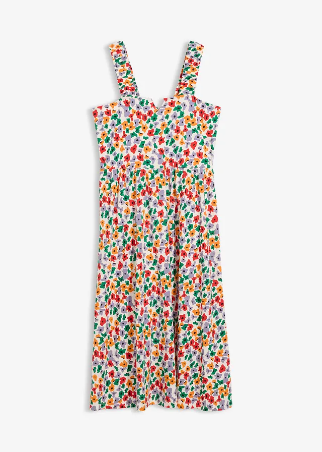 Rochie din material cu bumbac și viscoză