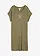 Robe en jersey viscose extensible avec broderie poitrine, Couleur: olive